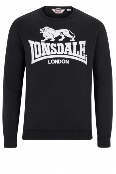 LONSDALE Sweatshirt Classic, Pullover, Rundhals, Gosport, schwarz - black